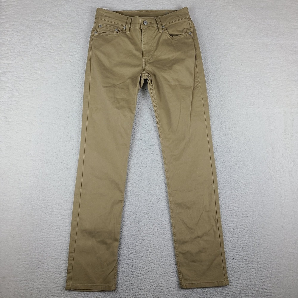 Levi's 511 Pants Mens 29x32 Beige Tan All Season Tech Waterless Chino Khakis
